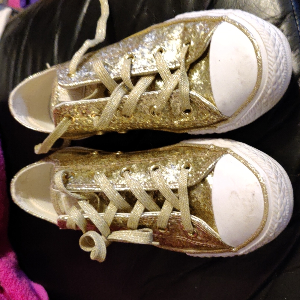 Size 3 Gold Converses